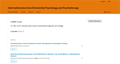 Desktop Screenshot of journal.existentialpsychology.org