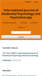 Mobile Screenshot of journal.existentialpsychology.org