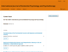 Tablet Screenshot of journal.existentialpsychology.org